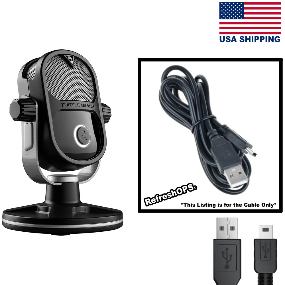 Turtle Beach 3.5mm Detachable Mic For Gaming USB Cable Transfer Cord Replacement