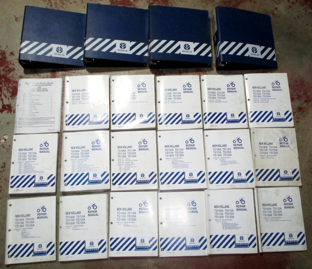 New Holland TS100A TS110A TS115A TS125A TS130A TS135A Tractor Service Manual OEM