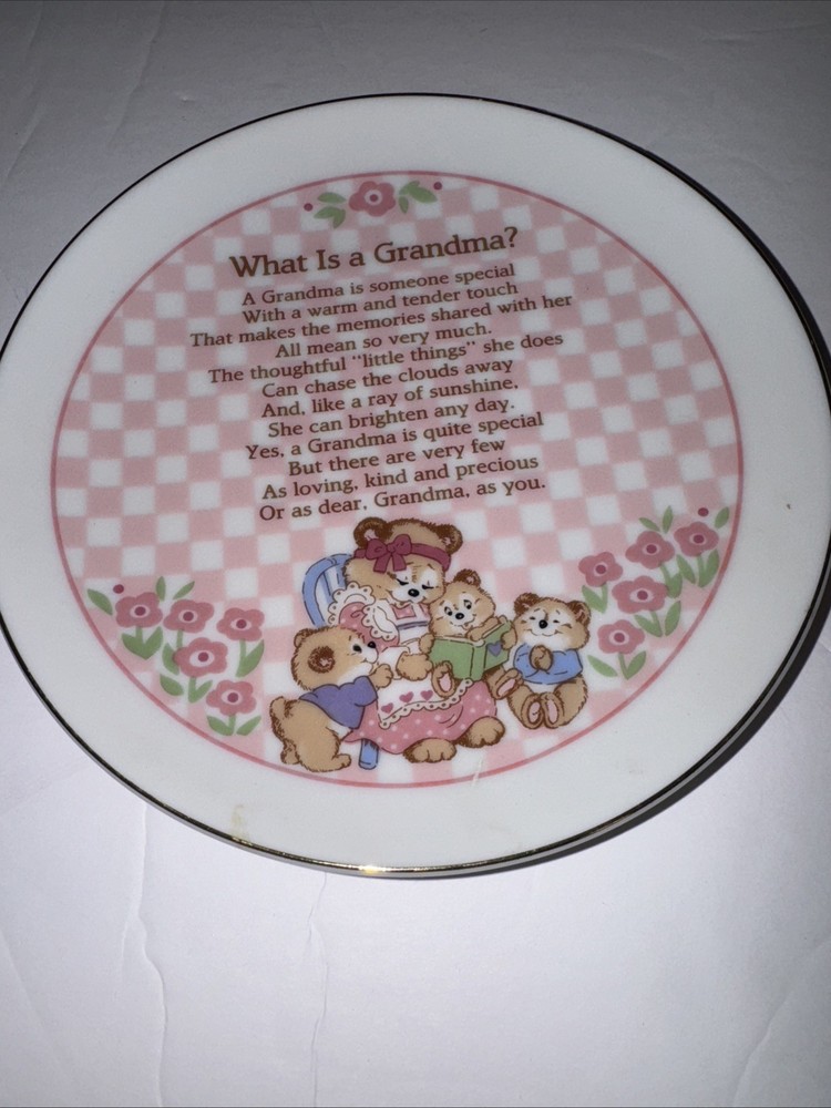 What is a Grandma Heirloom Editions Collectors Plate by Paula Porcelain vintage