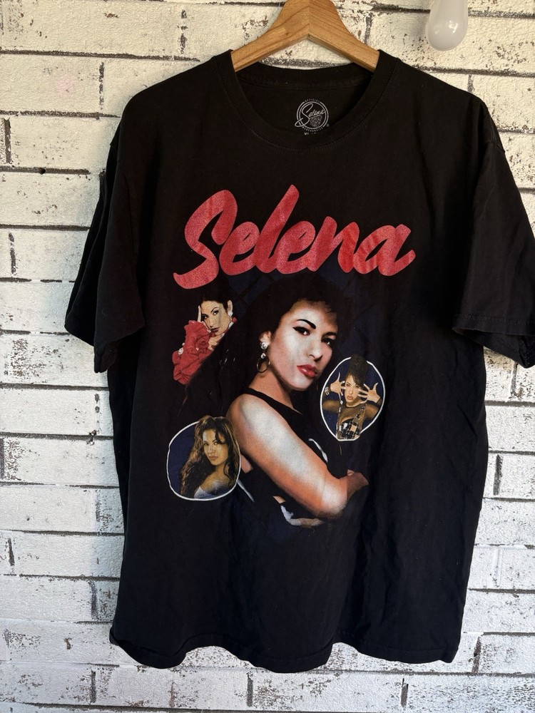 Selena black tshirt size XL graphic tee vintage band tee