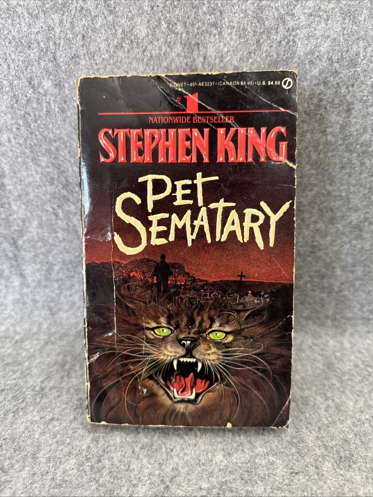 Pet Sematary Stephen King 1984 Signet 1st Printing Paperback Horror