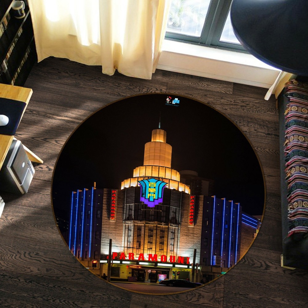 3D Night City Street NAO3829 Game Rug Mat Elegant Photo Carpet Mat Fay