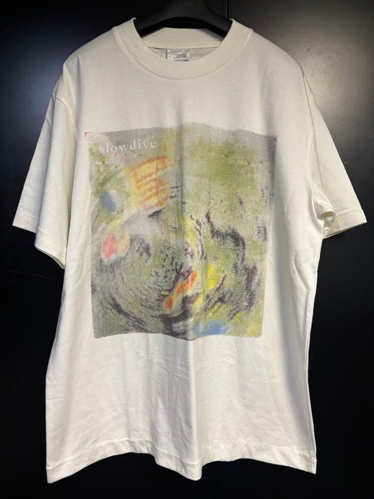 Rare 90s Slowdive Vintage Band T-Shirt Size L (US M) Very Good