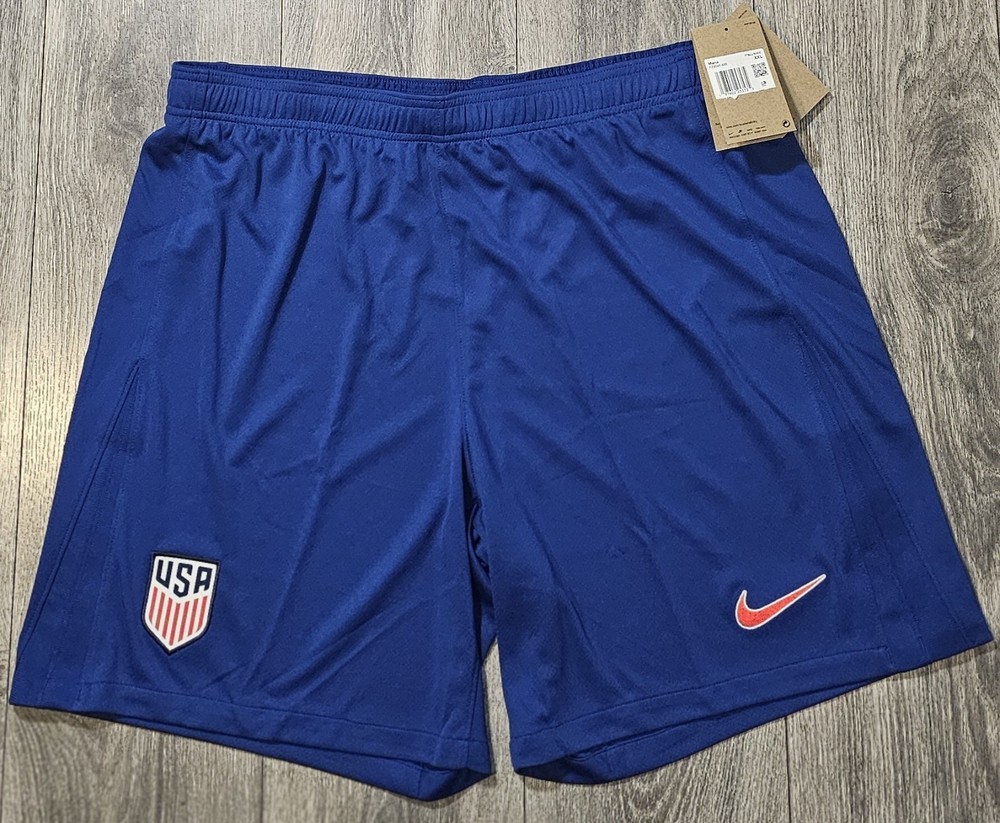 Nike Dri Fit Slim Fit USA Soccer Team Shorts Blue FZ9046 495 Men’s Size 2XL
