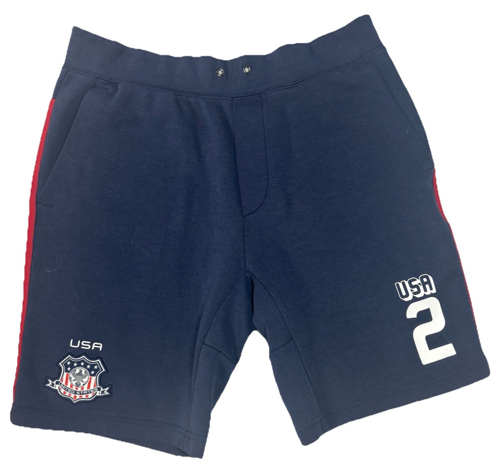 Polo Ralph Lauren Team USA Men’s Double Knit Tech Fleece Shorts Navy Size Medium