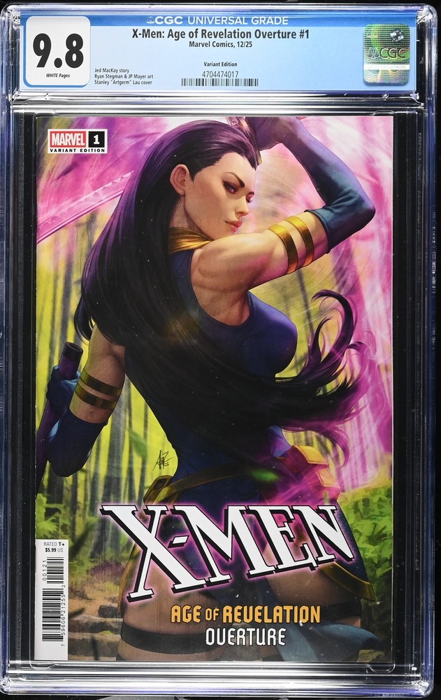 X-Men: Age of Revelation Overture 1 CGC 9.8 Artgerm Variant
