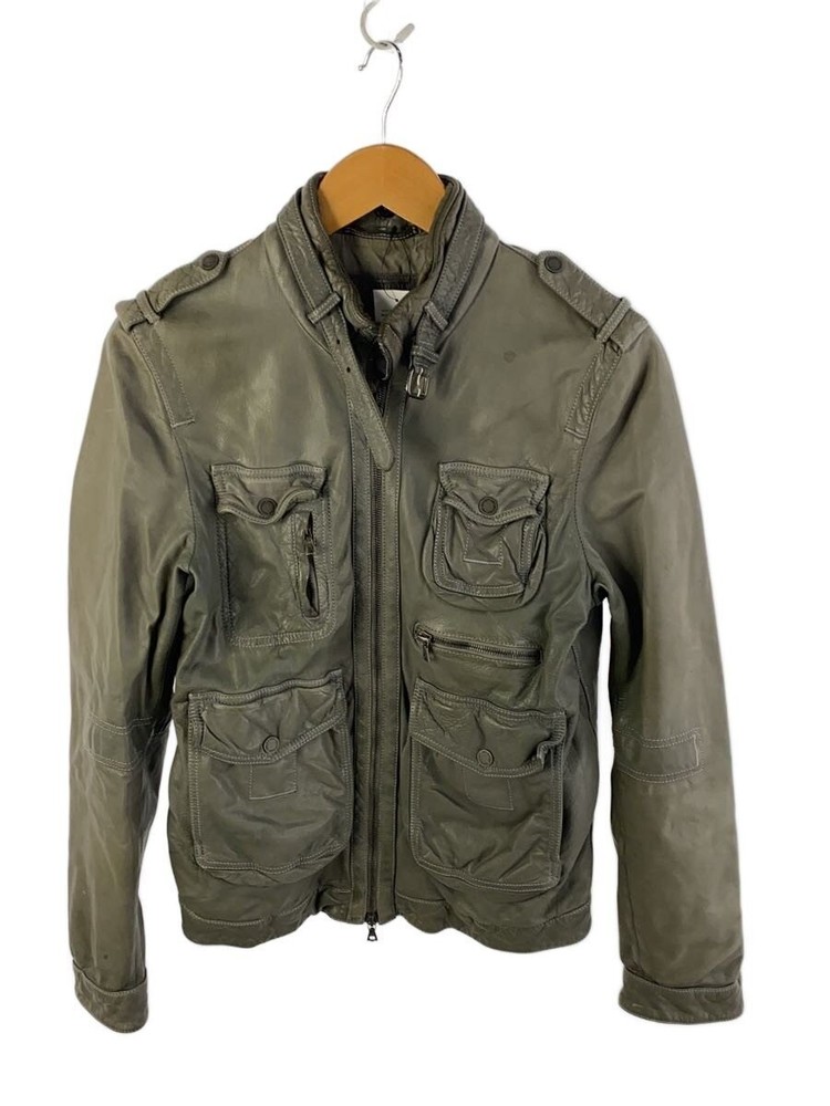 Neil Barrett Leather Jacket Blouson/Xs/Sheep Leather/Khk 3505