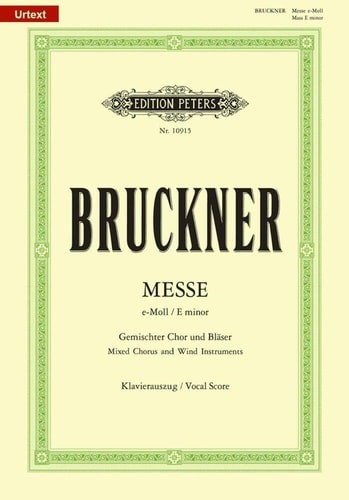 Mass in E minor WAB 27 (2nd Version, 1882) (Vocal Score) (Edition Peters) by Bru