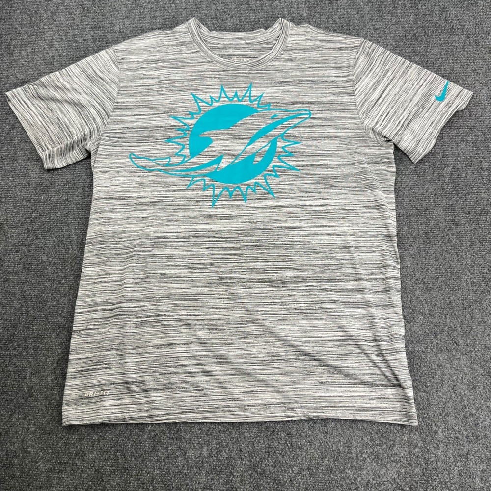 Nike NFL Dri-FIT Athletic Training Space Dye Gray Short Sleeve T-Shirt