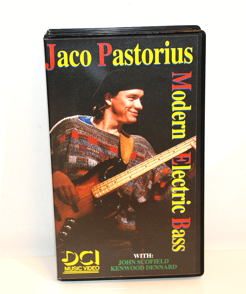JACO PASTORIUS Modern Electric Bass VHS Video Tape DCI Music Vintage 1985 Insert