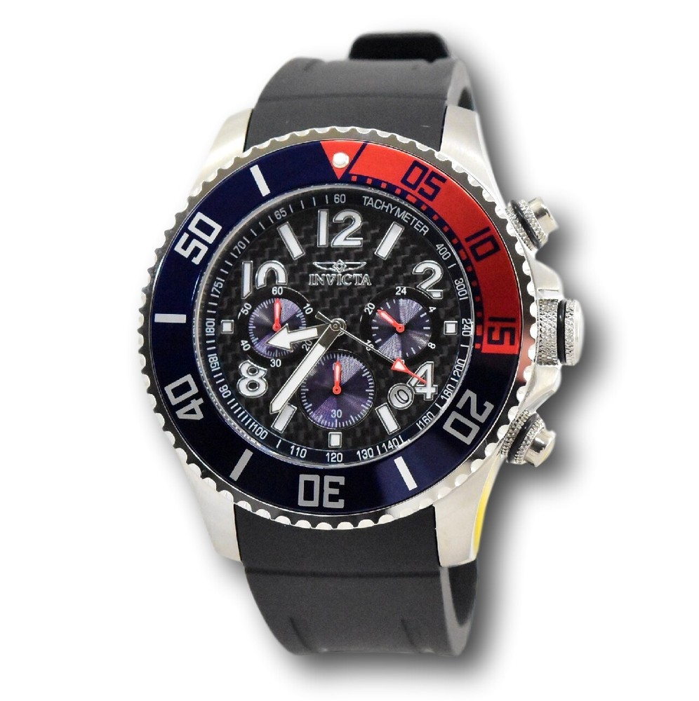 Invicta Pro Diver Men's 48mm Carbon Fiber Dial Chronograph Watch 29711