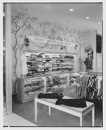 Photo:Gimbels, business in Valley Stream, Long Island. Men's cruise shop