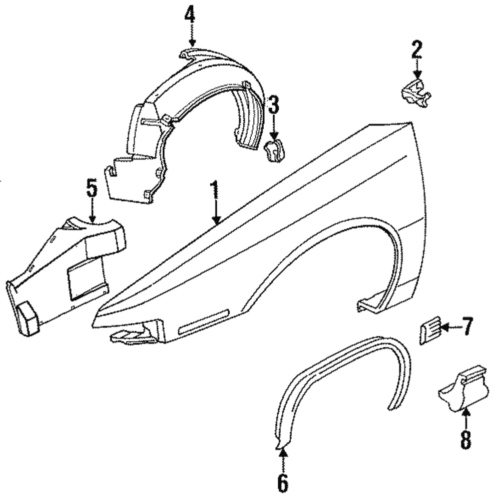 Genuine GM Bracket-F/Fdr Rear Upper 10167407