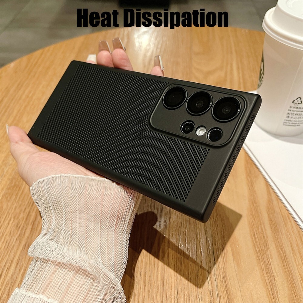 Cooling Breathable Phone Case Cover for Samsung Galaxy S24 Ultra Note20 Ultra