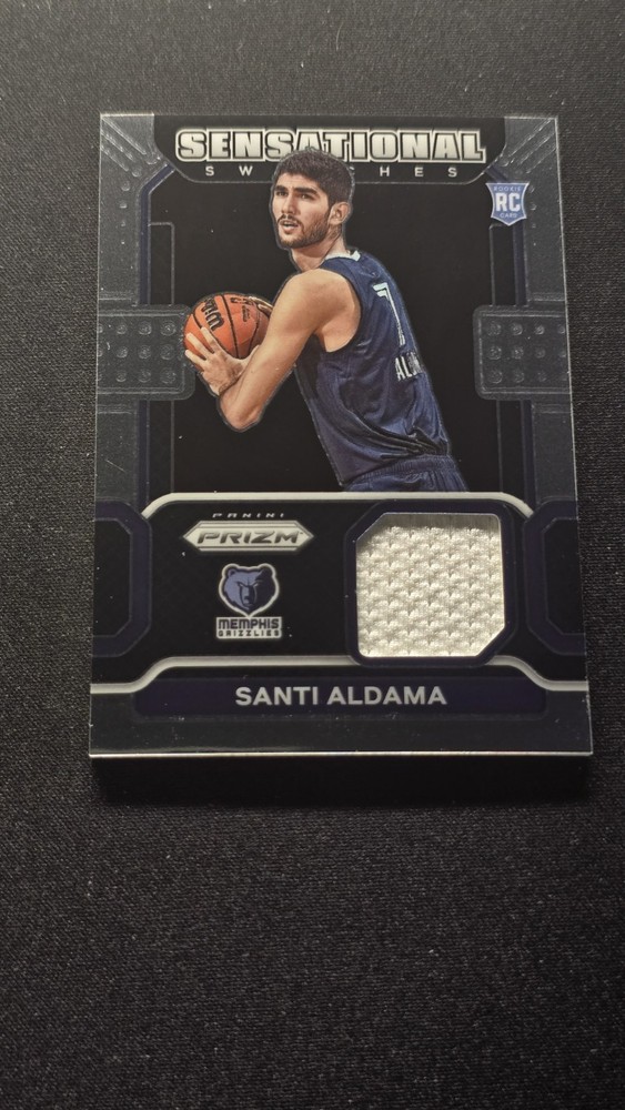 2021-22 Panini Prizm Sensational Swatches RC #90 Santi Aldama