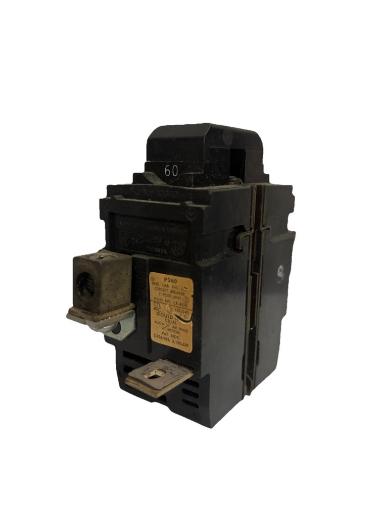 ITE SIEMENS Pushmatic P260 Circuit Breaker Twin 60 Amp 2 Pole