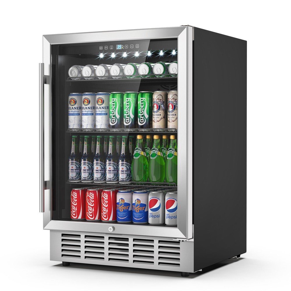 24'' Under Counter/Freestanding Beverage Refrigerator Cooler Fridge Frost-Free