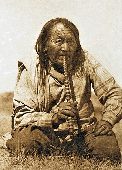 Arapoha Smoke, Photogravurer, by Edward S. Curtis 1910, 5 x 7 New Print