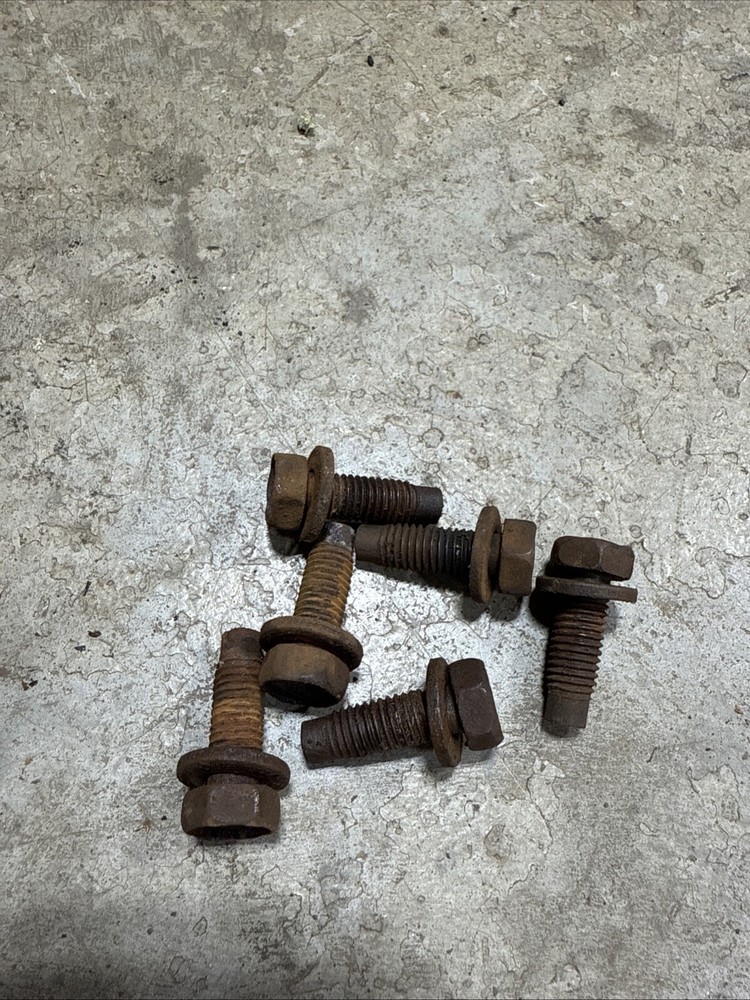 Jeep Cherokee XJ 84-01 (6) OEM Front Bumper Bracket Mounting Bolts (R90)