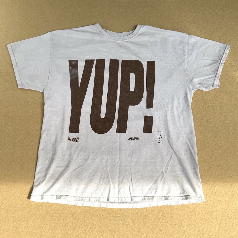 Travis Scott Promo T-Shirt Men's OS Cactus Jack Live From Utopia YUP!  Franchise