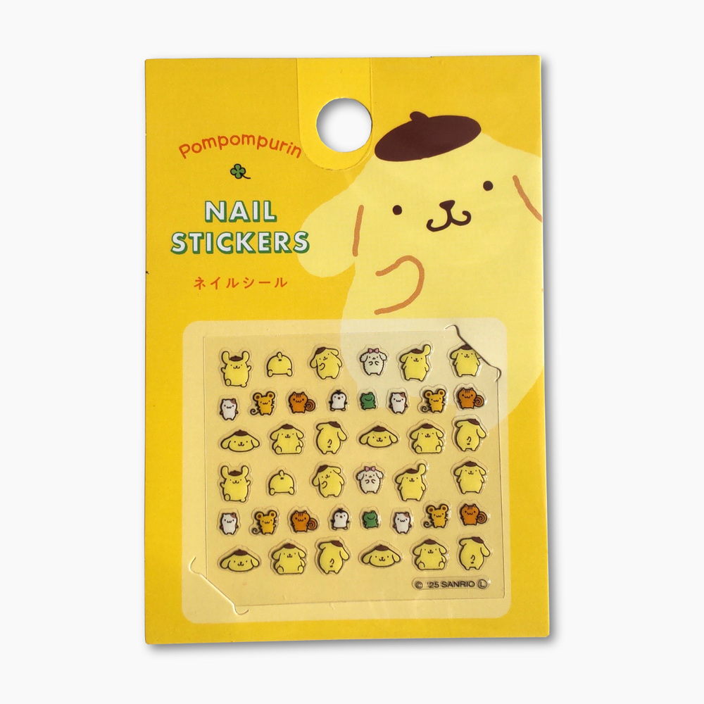 Sanrio Nail Stickers | 1 Sheet | Pompompurin | About 40 Stickers