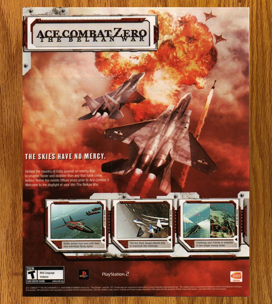 Ace Combat Zero the Belkan War - Video Game Print Ad / Poster Promo Art 2006-image