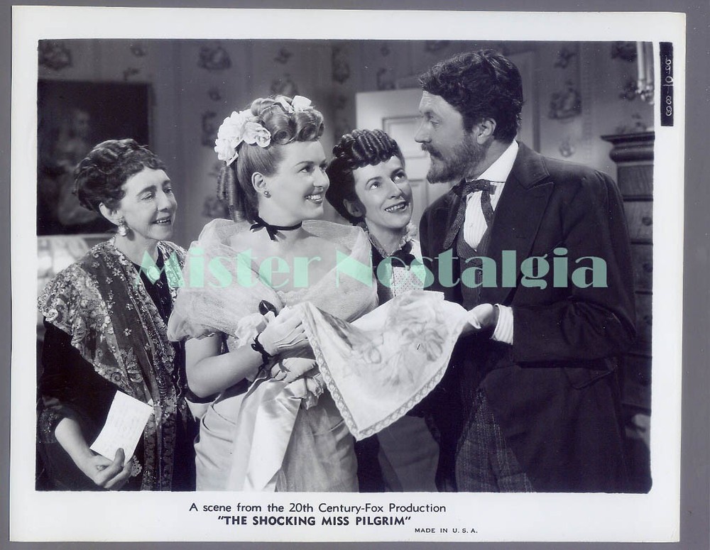 Vintage Photo 1947 Betty Grable Elizabeth Patterson in The Shocking Miss Pilgrim