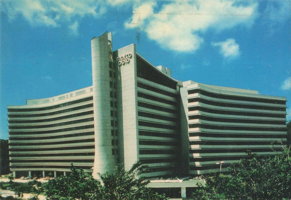Singapore, The Marco Polo Hotel Advertising, Vintage Postcard