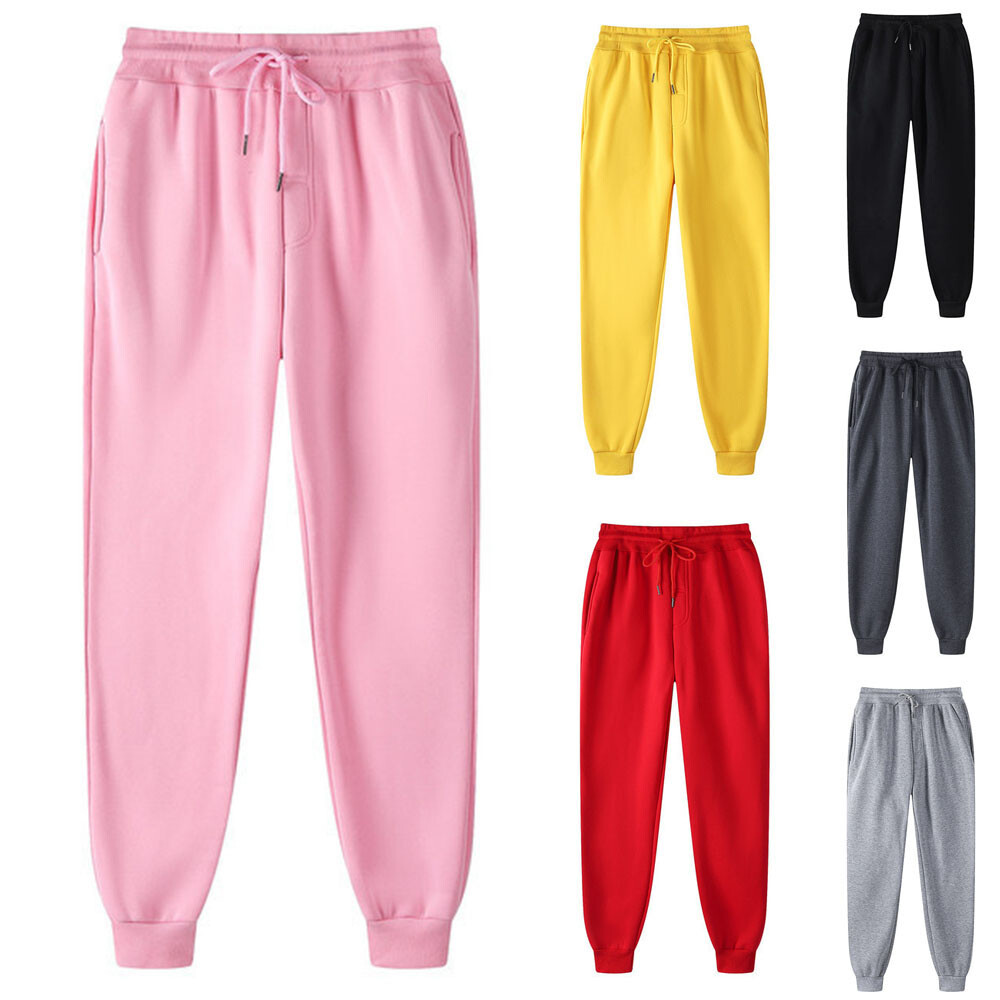 Men's Jogging Fleece Joggers Tracksuit Bottoms Trousers Gym Workout Sweat Pants