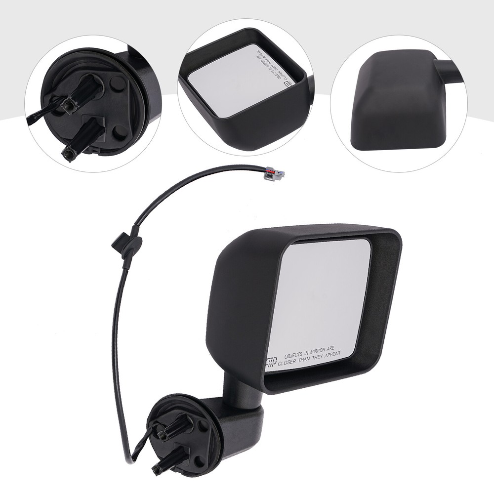 Right Hand Mirror Heated For Jeep Renegade 2015-2023 Manual Folding Mirror