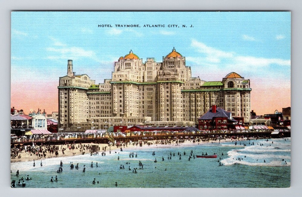 Atlantic City NJ-New Jersey, Hotel Traymore, Advertising, Vintage Postcard