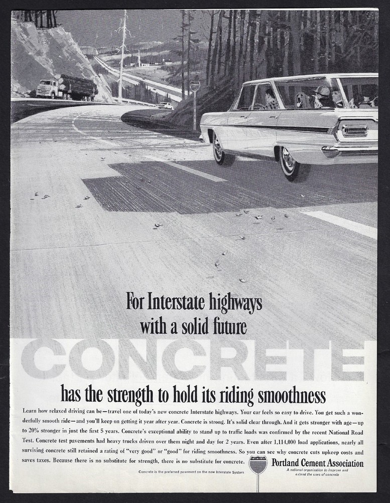 1962 PORTLAND CEMENT Print Ad 