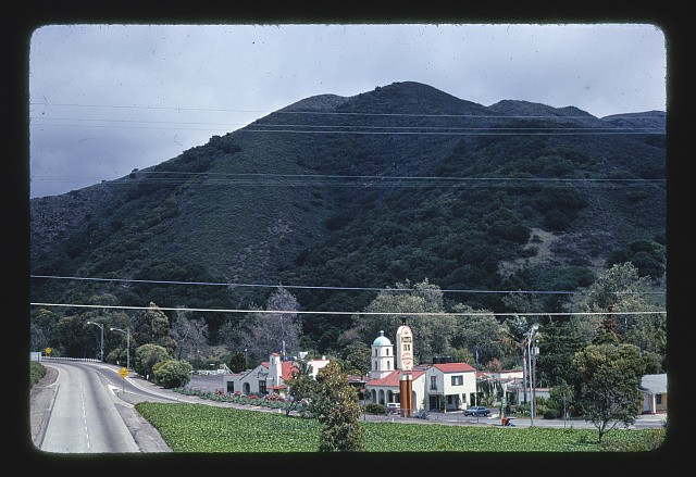 San Luis Obispo California 1976 Motel Inn roadside motel mountain view