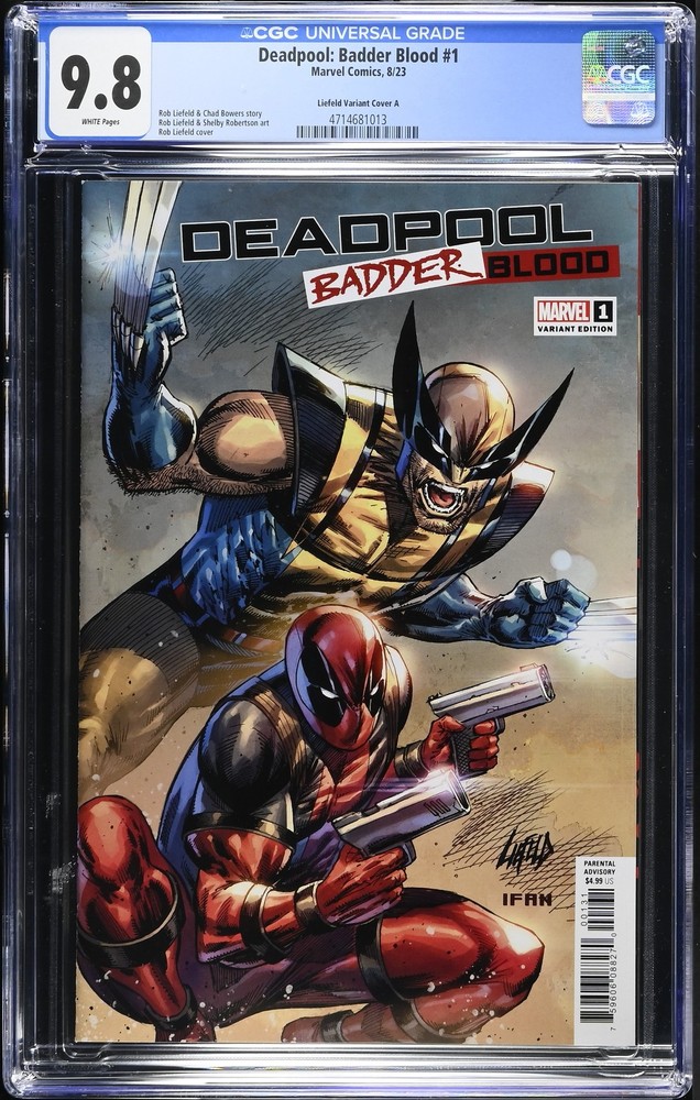 Deadpool: Badder Blood 1 CGC 9.8 Liefeld Variant Cover A