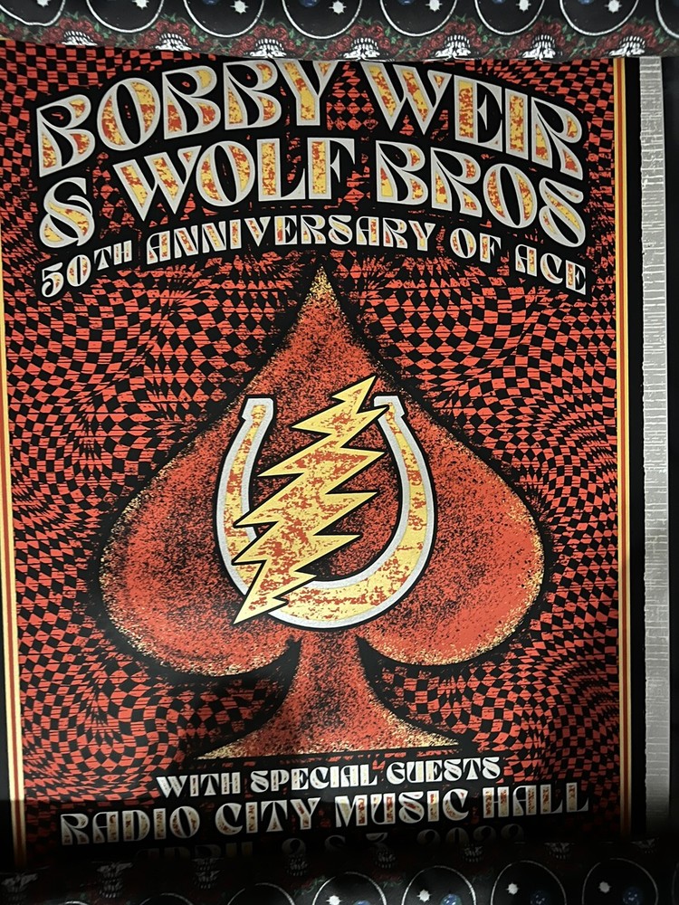 Bob Weir and The Wolf Brothers Ace 50th Anniversary Radio City Poster-image