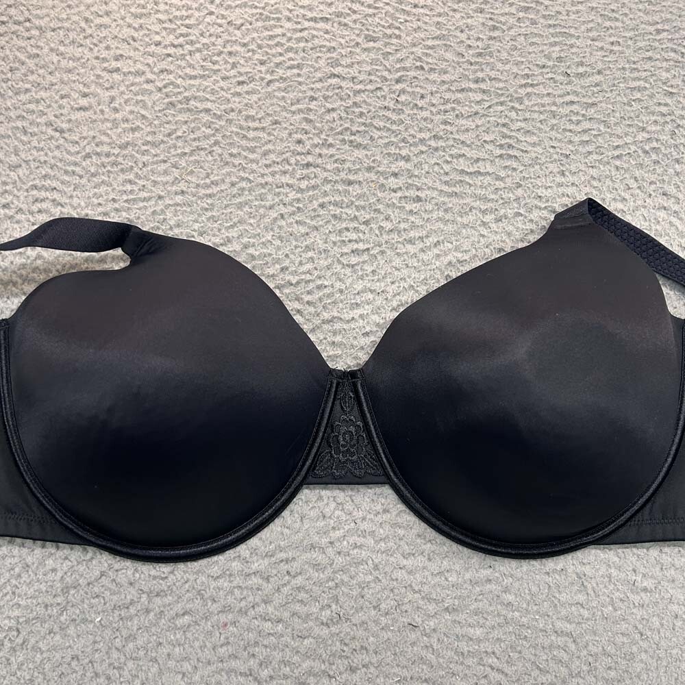 Vanity Fair 42DDD Full Coverage Smoothing Beauty Back Bra in Black  