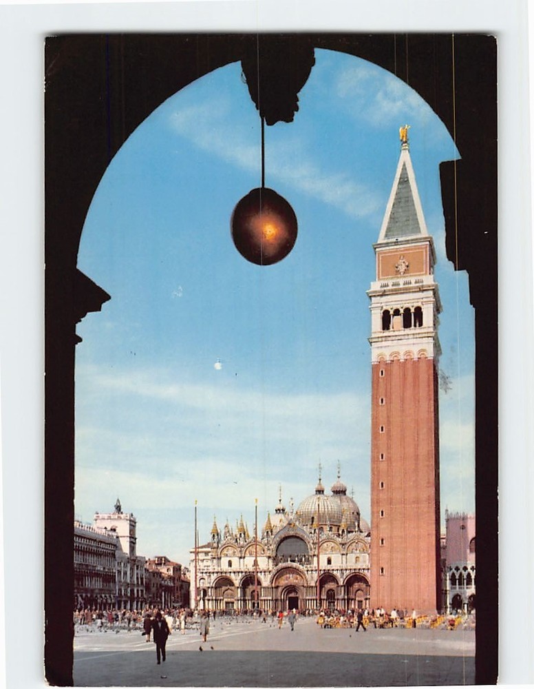 Postcard St. Mark Square Venice Italy