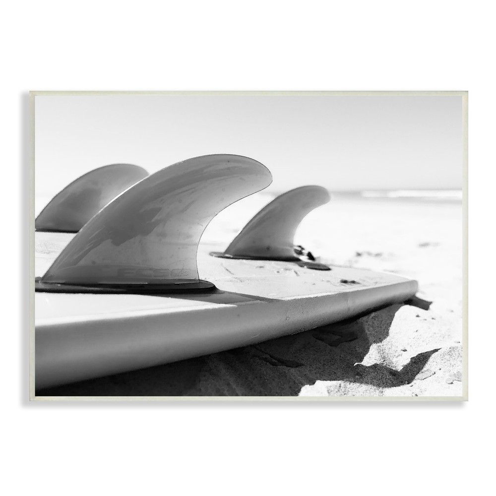 Stupell Surfboard Fins Beach Sports Photography Ocean Coast