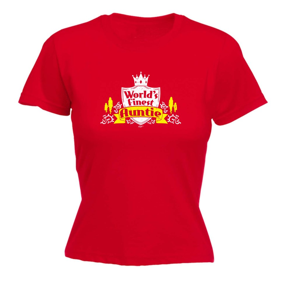 Worlds Finest Auntie - Womens T Shirt Funny T-Shirt Novelty gift tshirt