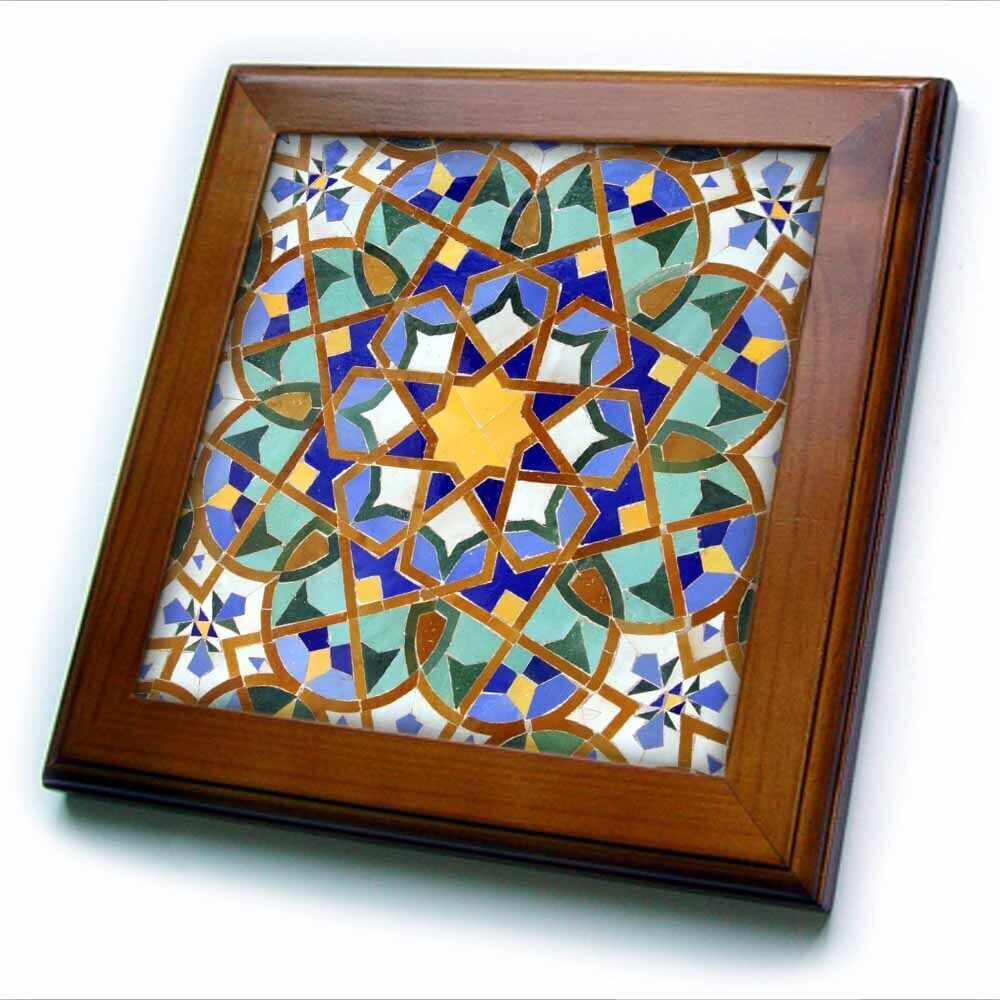3dRose Morocco, Hassan II Mosque mosaic, Islamic tile detail-AF29 KWI0018 - Kymr