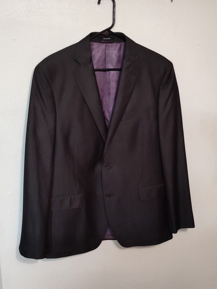 TALLIA ORANGE  DARK GRAY  BLAZER SIZE L Dapper (No Size Tag) See Measurments