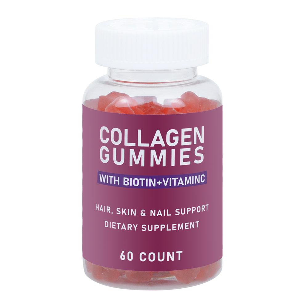 Collagen Gummies with Vitamin C Biotin for Strong Hair Skin Nails 60 Count