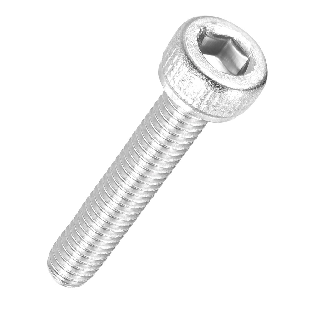 30pcs Socket Head Cap Screws - [M2.5-0.45 x 16mm] 304 Stainless Steel, Silver