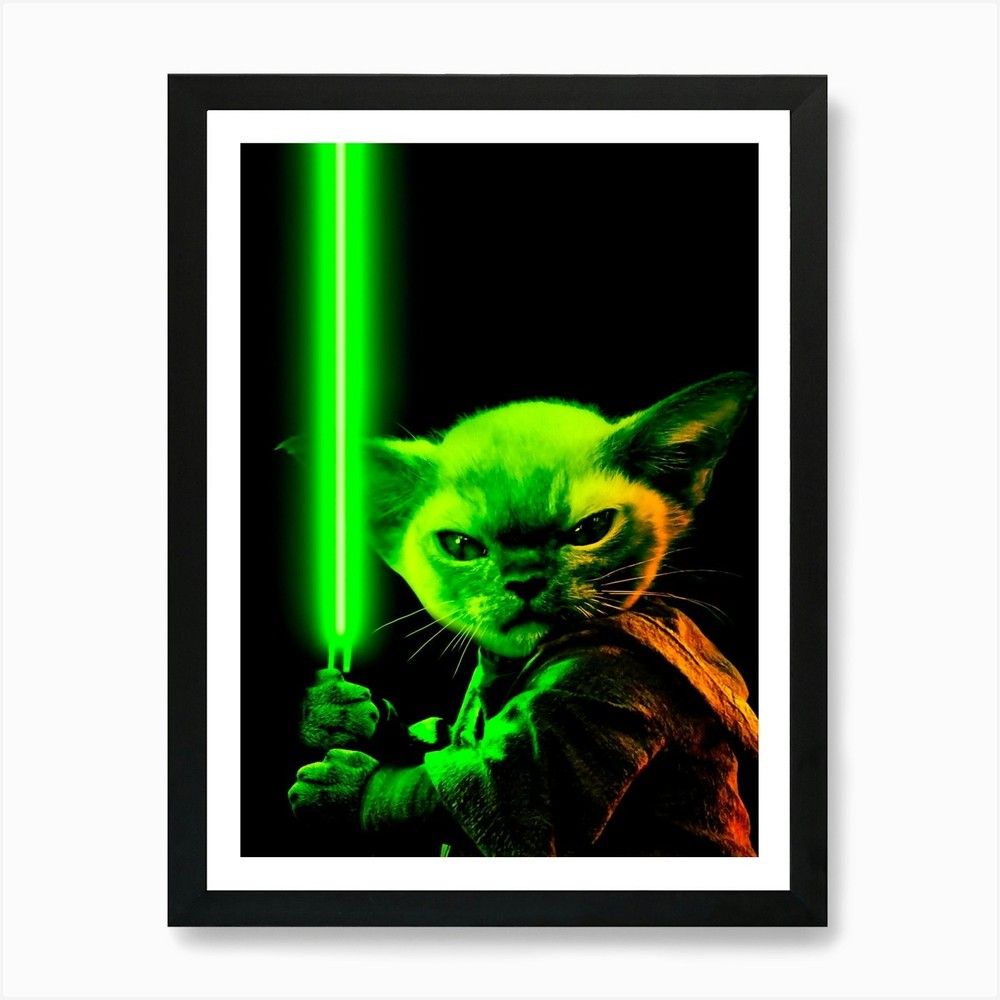 Star Wars Cat 2 Art Print Framed Wall Art Poster Canvas Print Picture