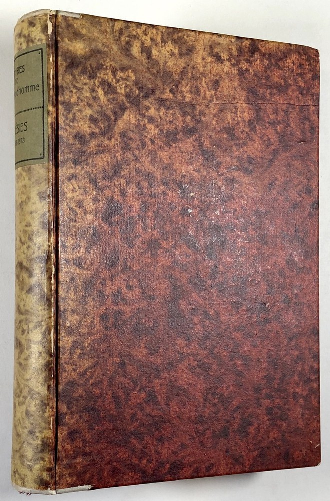 Oeuvres de Sully Prudhomme Poesies 1868-1878