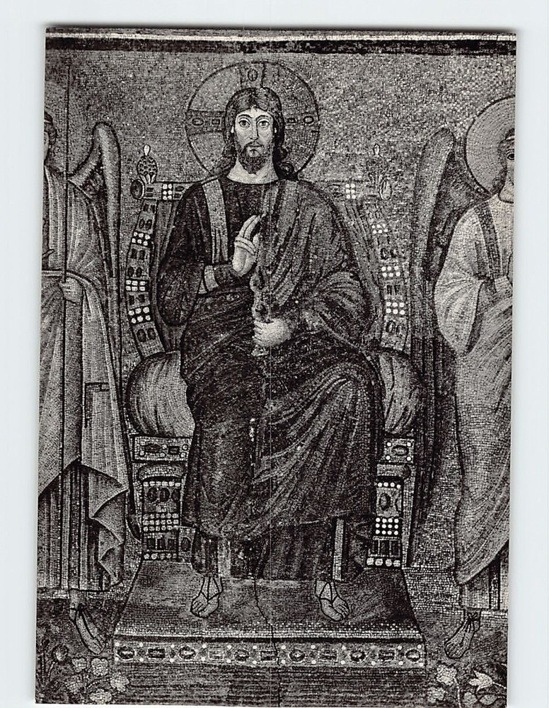 Postcard The Saviour Basilica di Sant'Apollinare Nuovo Ravenna Italy
