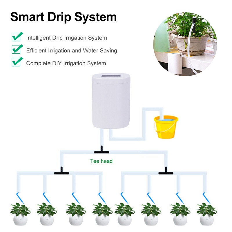8/12/16 Head Automatic Watering System Set Garden Plant Micro Drip Irrigation