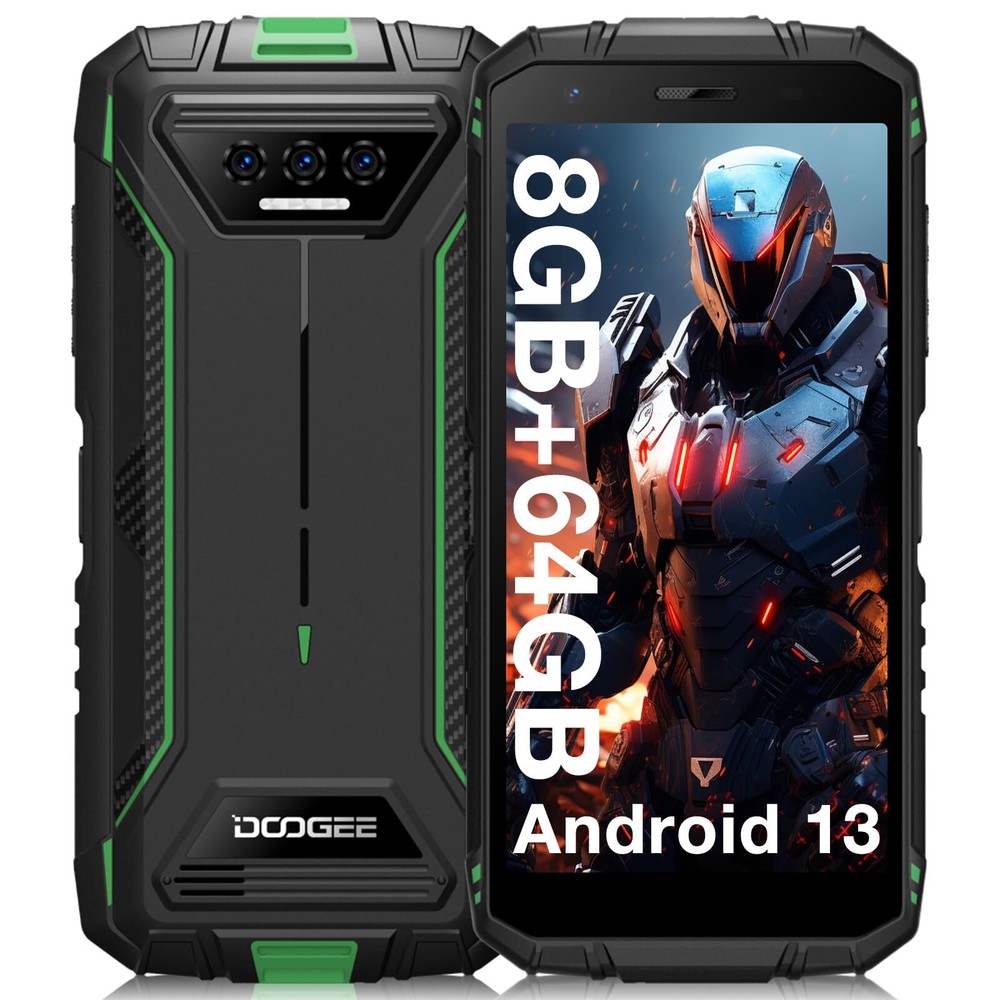 Smartphone S41T Resistente Desbloqueado 2024.6300mAh Batería,8GB+64GB,4G Doble Sim Alfombra...