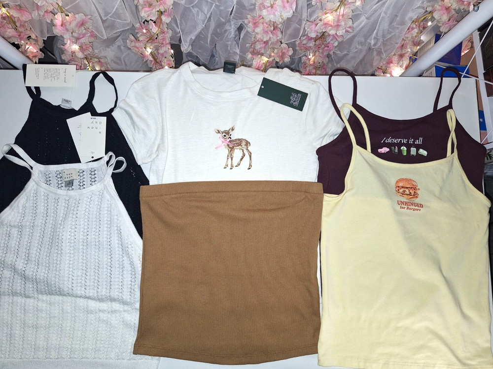 Lot of 6 Women's Size Small Shirt & Tanks