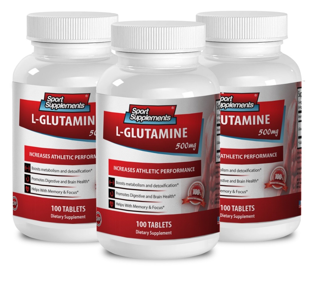 Amino Acids - L-GLUTAMINE 500mg - Fat Burner For Women Pills 3B